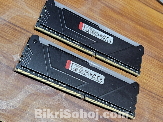 Dextop Ram Kingston Fury Beast Argb 8★2 = 16gb Ddr4